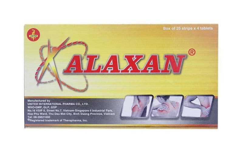 Thuốc Alaxan dùng để hạ sốt giảm đau rất hiệu quả.