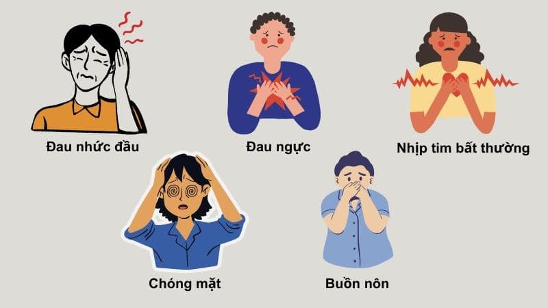 Các dấu hiệu của tăng huyết áp thường gặp