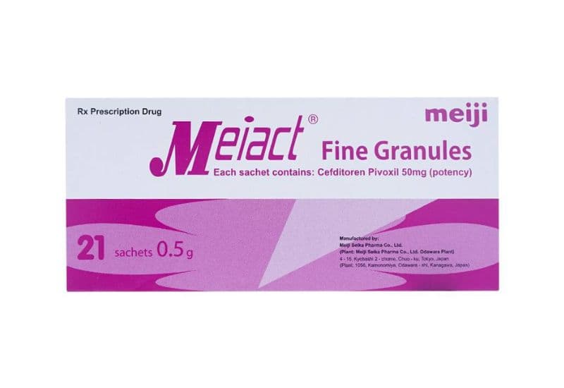 Meiact 50mg là thuốc kháng sinh, do đó chỉ sử dụng khi có chỉ định của bác sĩ.