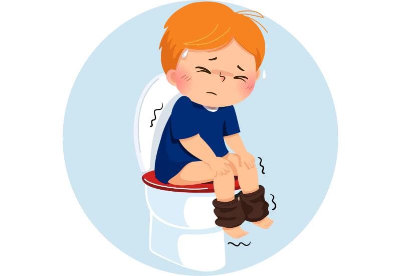 Trẻ có thể đại tiện đến 10 lần hoặc hơn trong ngày.