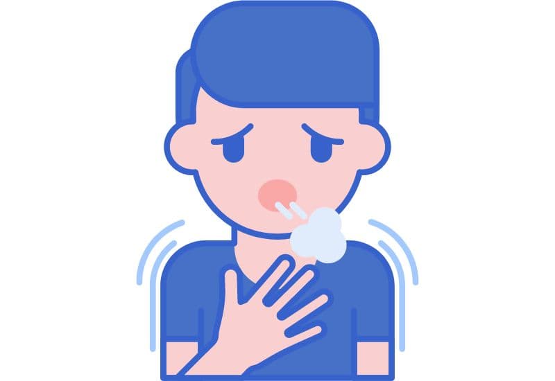 Thở khò khè cũng là một triệu chứng phổ biến ở trẻ viêm phế quản. Triệu chứng này cũng phản ánh tình trạng hẹp hoặc tắc nghẽn đường thở, do sưng hoặc tích tụ chất nhầy. 