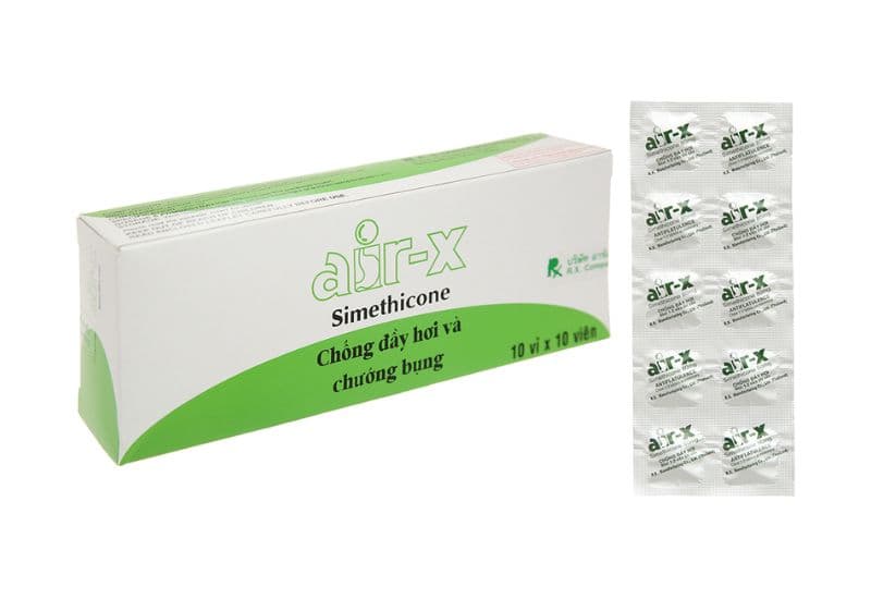 Simethicone được bào chế dưới những dạng thuốc nào?
