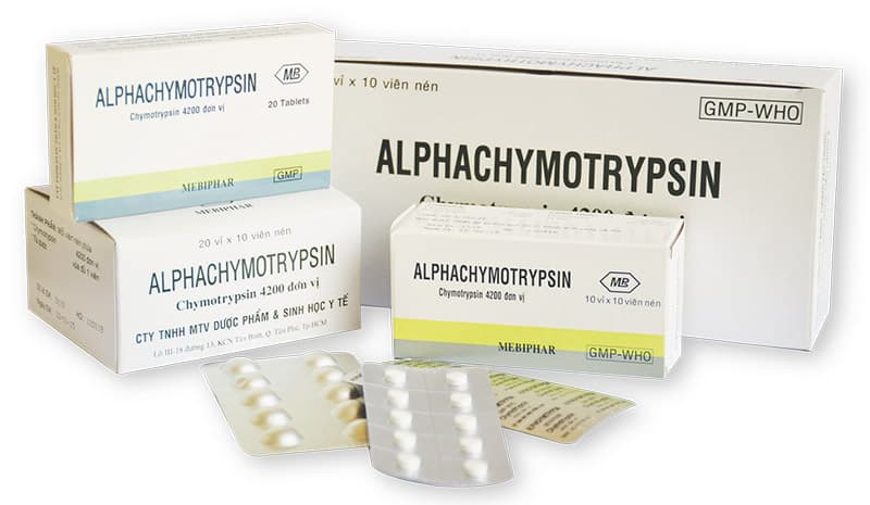 các loại thuốc Alphachymotrypsin