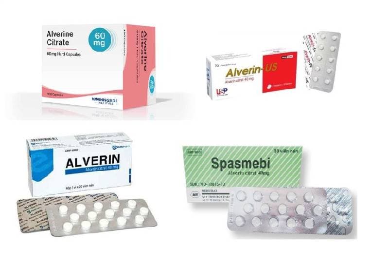 các thuốc Alverin