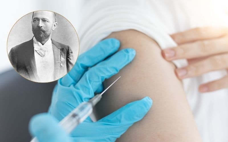 Behring có công lớn trong việc nghiên cứu ra vacxin phòng bạch hầu 