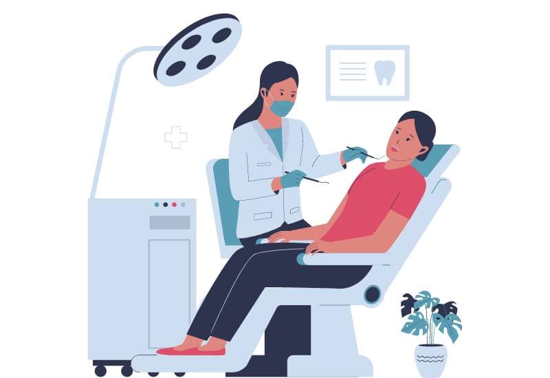 Khám răng định kỳ, ít nhất 6 tháng một lần để kiểm tra và vệ sinh mảng bám và vôi răng đã hình thành.