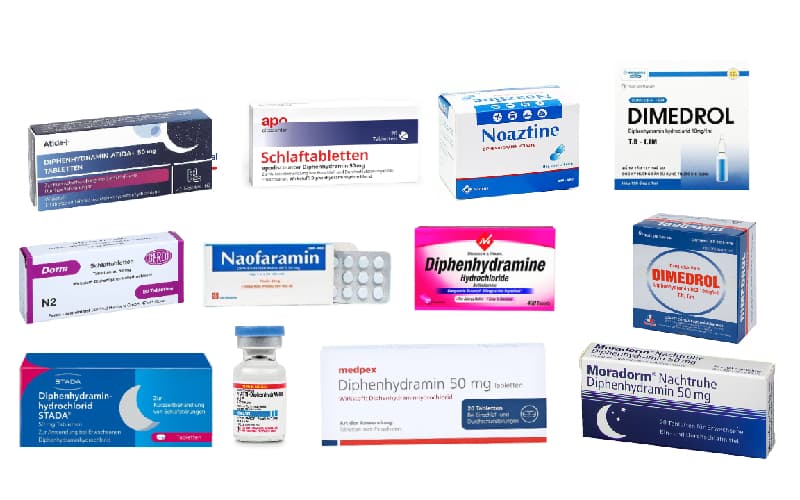 các thuốc diphenhydramin