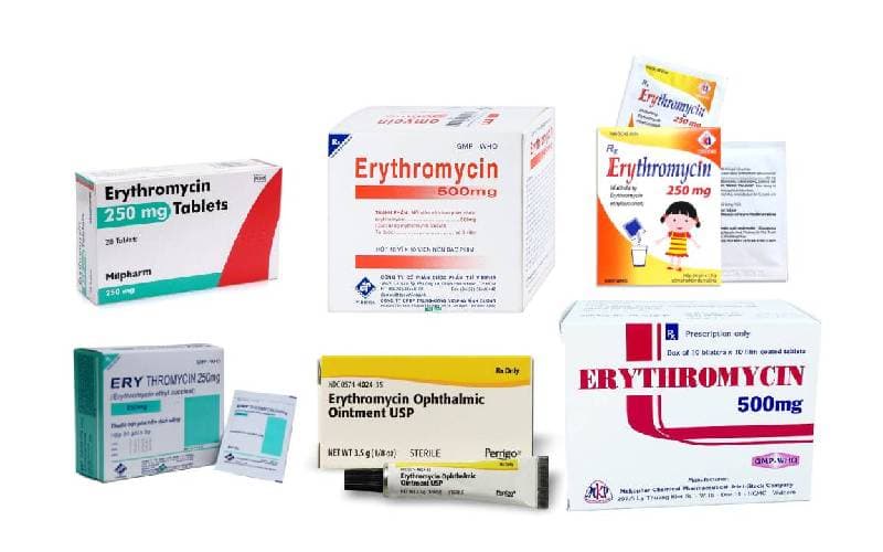 tìm thuốc Erythromycin