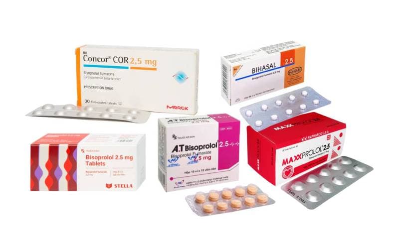 Các thuốc Bisoprolol 2.5 mg