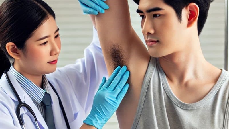 điều trị áp xe ở nách với bác sĩ