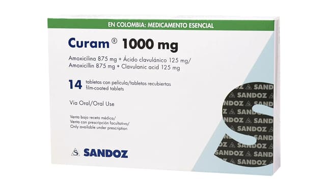 Curam 1000mg trong điều trị nhiễm khuẩn