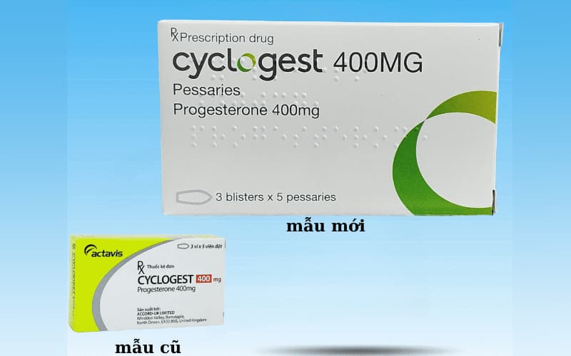 Cyclogest 400mg đổi bao bì
