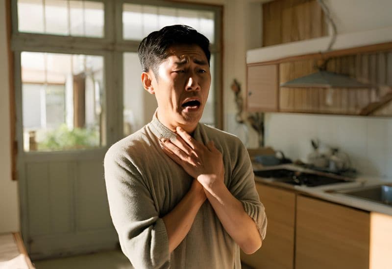 Nuốt vướng 1 bên họng