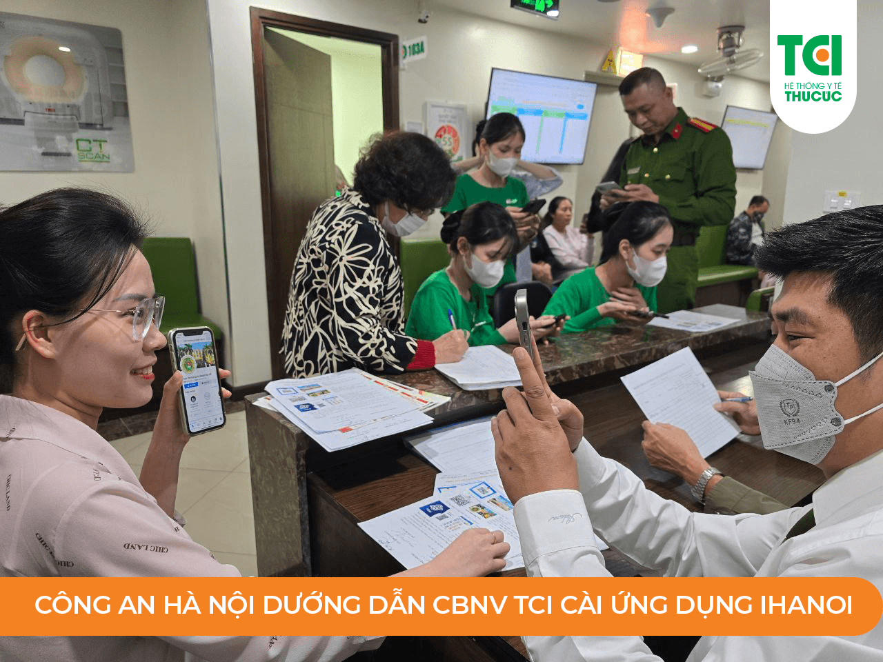 Tích cực hưởng ứng việc cài đặt ứng dụng iHanoi.