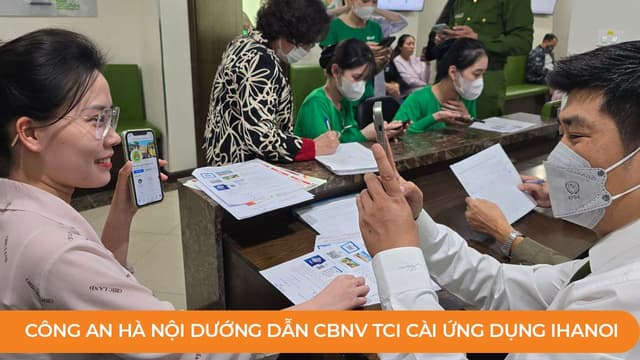 TCI tích cực cài đặt ứng dụng iHanoi &#8211; vì một Thủ đô số hóa toàn diện