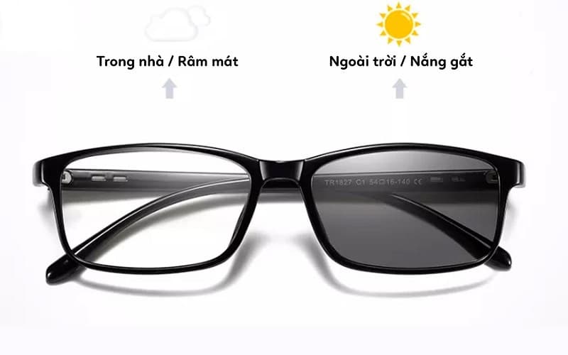 Tròng kính đổi màu khói có nhiều công dụng tốt