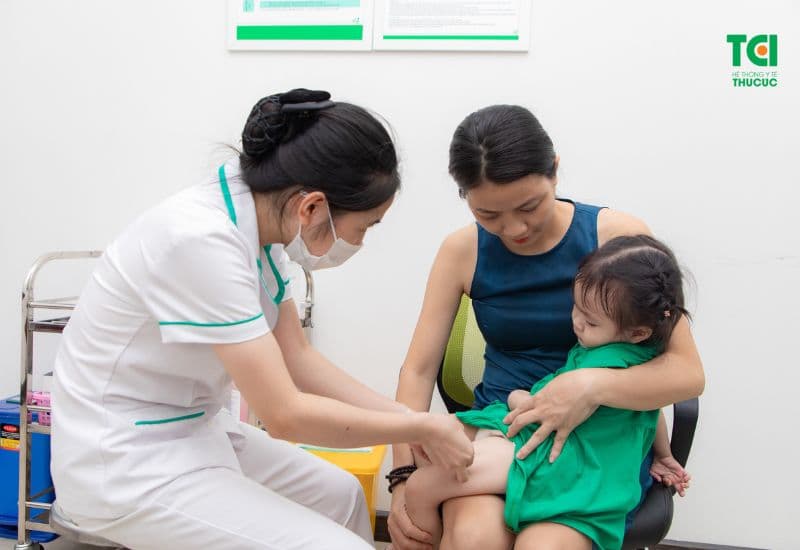 Tại Việt Nam, vắc-xin 5 trong 1 được đưa vào sử dụng chính thức trong chương trình tiêm chủng mở rộng quốc gia từ tháng 6 năm 2010; trước đó, Việt Nam đã tiến hành các nghiên cứu thử nghiệm và đánh giá hiệu quả của vắc-xin này trong bối cảnh Việt Nam.