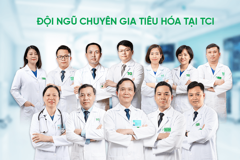 Đội ngũ bác sĩ giàu kinh nghiệm tại Trung tâm Nội soi Tiêu hóa Công nghệ cao Thu Cúc TCI