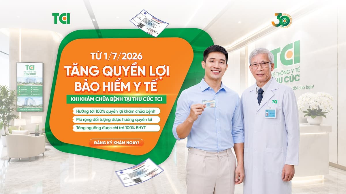 Thông báo chính sách bảo hiểm y tế mới nhất tại Thu Cúc TCI