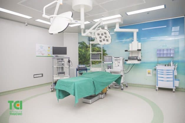 Hệ thống phòng mổ vô khuẩn một chiều hiện đại nhất hiên nay được sử dụng trong tất cả các ca phẫu thuật của Hệ thống y tế Thu Cúc