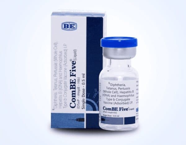 Vắc xin 5 trong 1 chứa các kháng nguyên đã được làm suy yếu hoặc bất hoạt của vi khuẩn và virus gây bệnh.