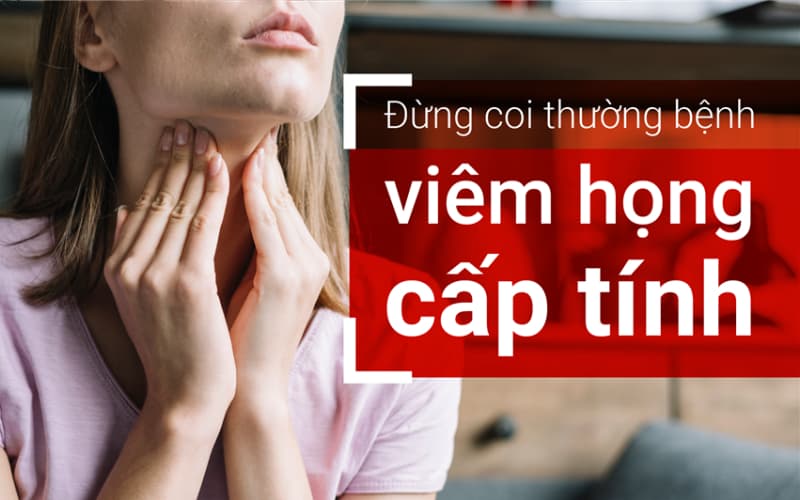 dấu hiệu Viêm họng cấp tính