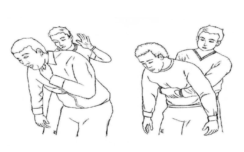 khi bị hóc dị vật nên làm gì với người lớn