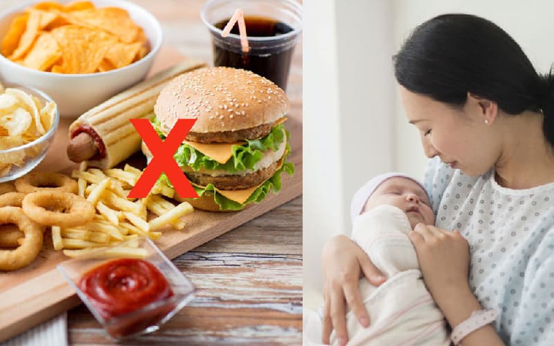 Danh sách Món ăn ở cữ sau sinh thường