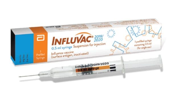 Vaccine cúm Hà Lan Influvac Tetra chứa các kháng nguyên bề mặt.