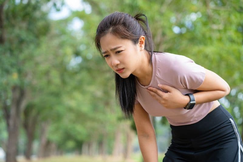 hen phế quản do vận động