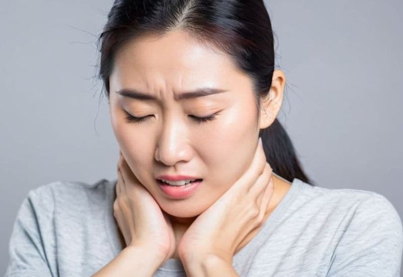 nuốt vướng rát họng