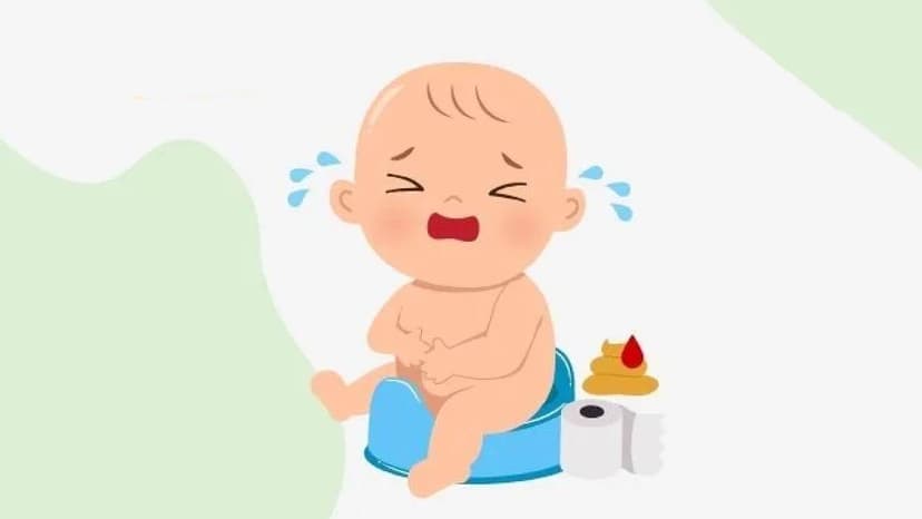 Trẻ bị táo bón đi ngoài ra máu &#8211; Nguyên nhân và hướng xử lý
