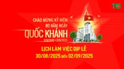 Hệ thống Y tế Thu Cúc TCI thông báo lịch làm việc dịp lễ 2/9/2025