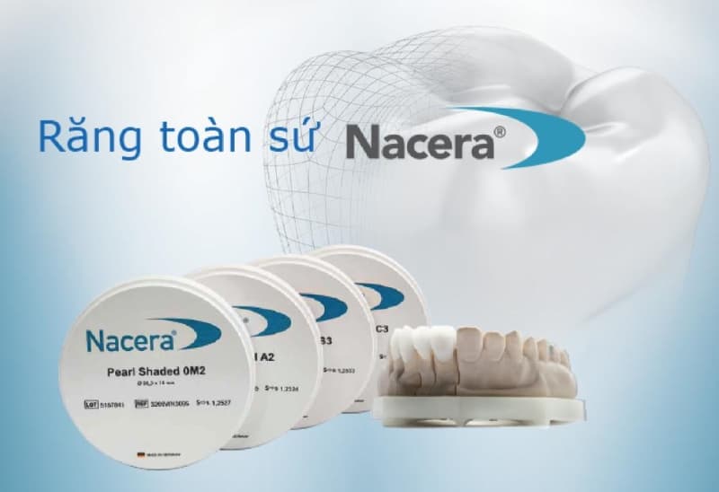 Răng toàn sứ Nacera có những loại răng chuyên biệt khác nhau
