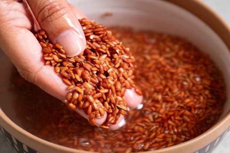 trẻ em có nên ăn gạo lứt - ngâm trước khi nấu