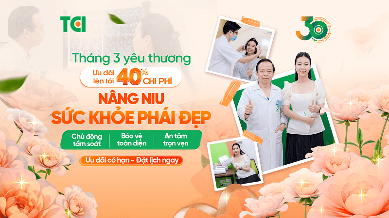 Giảm giá lên tới 40% áp dụng tại các cơ sở của Thu Cúc TCI