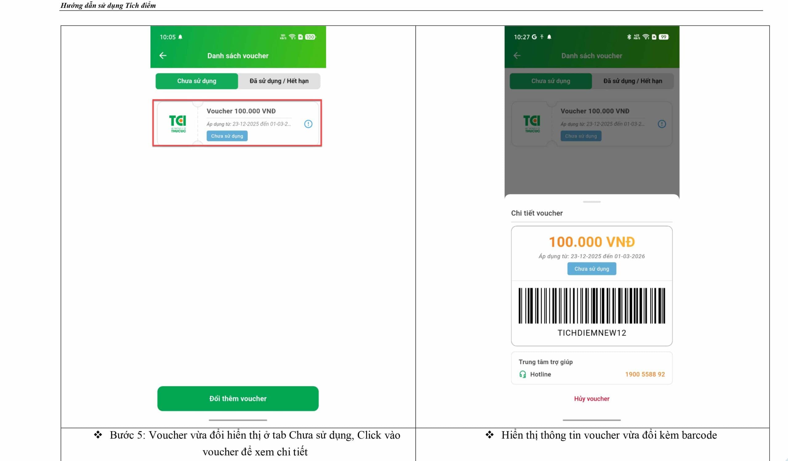 Hướng dẫn tích và sử dụng điểm app TCI