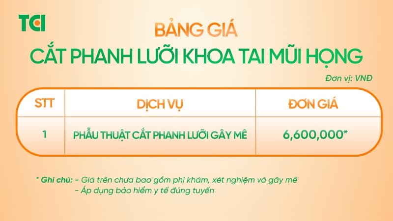 Chi phí cắt thắng lưỡi cho bé