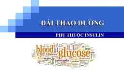 Đái tháo đường không phụ thuộc insulin là gì?