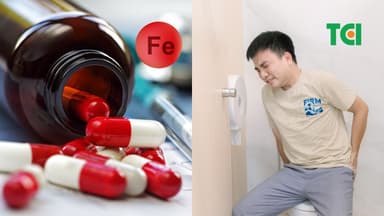 Uống sắt có bị táo bón không?