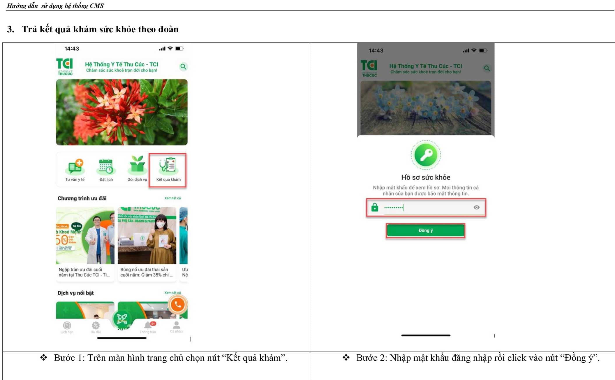 Hướng dẫn sử dụng tra cứu kết quả khám sức khỏe