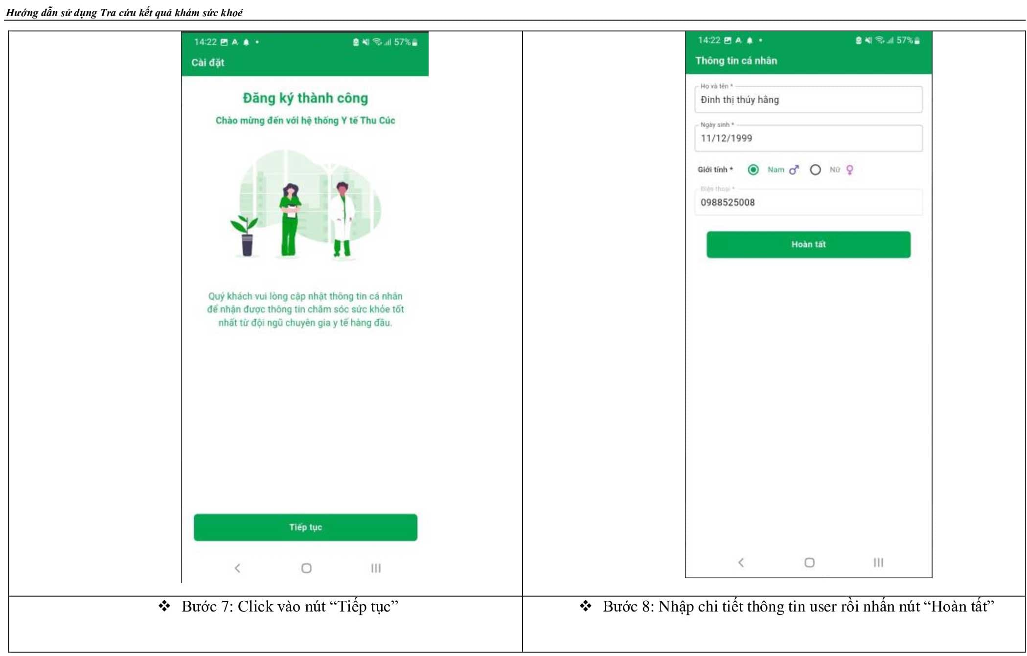 Hướng dẫn sử dụng tra cứu kết quả khám sức khỏe cho người thân