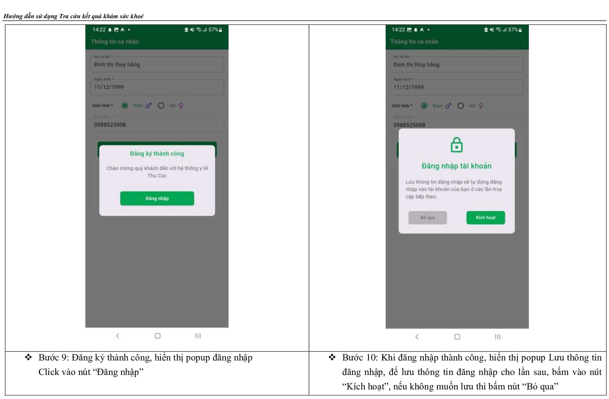 Hướng dẫn sử dụng tra cứu kết quả khám sức khỏe cho người thân