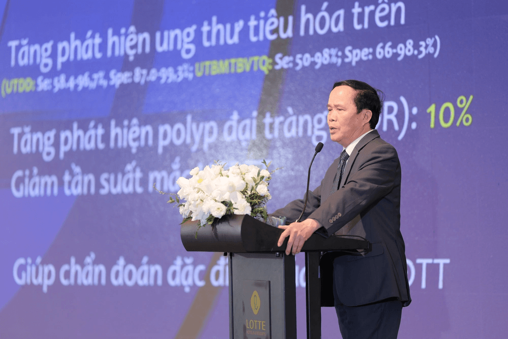 PGS.TS.BS. Vũ Văn Khiên cho biết: Việt Nam thuộc nhóm các nước khu vực Đông Nam Á có tỷ lệ nhiễm vi khuẩn HP rất cao. Ảnh: BVCC