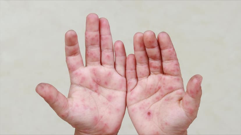 Hình ảnh bệnh tay chân miệng cấp độ 2