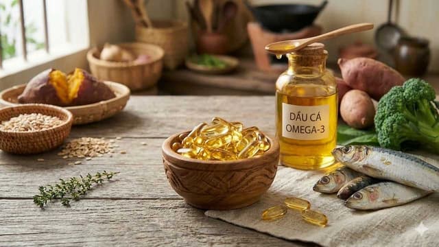 Người ăn chay uống dầu cá được không?