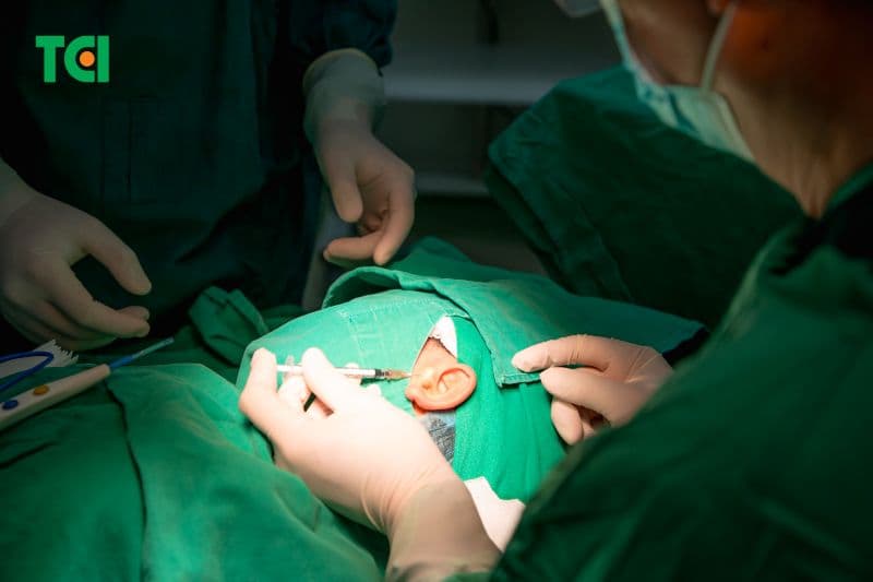 mổ rò luân nhĩ có để lại sẹo không