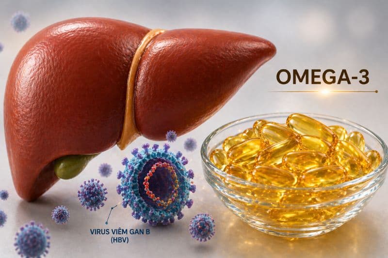 viêm gan b có uống omega 3 được không