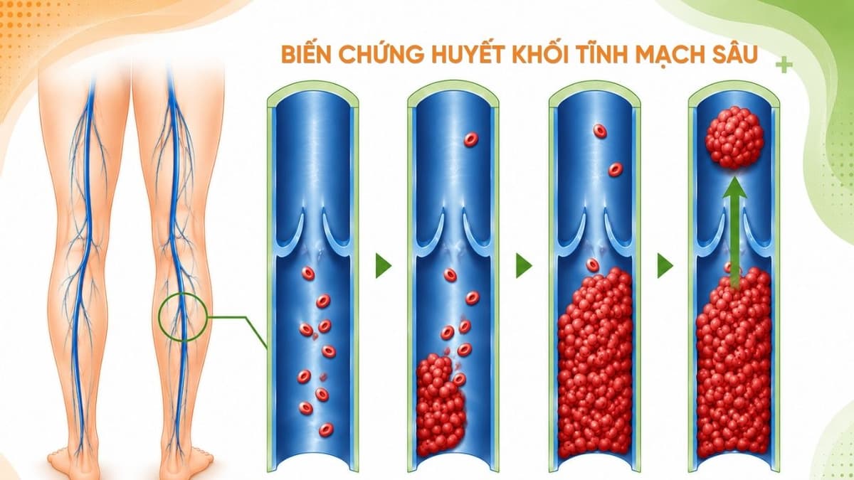 Biến chứng huyết khối tĩnh mạch sâu là gì, có nguy hiểm không?