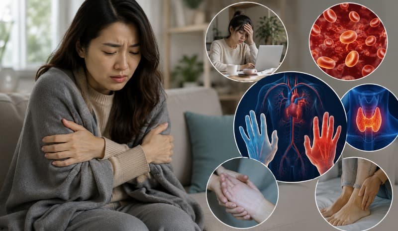 bàn tay lạnh là dấu hiệu bệnh gì